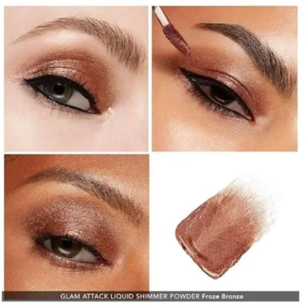 HAUS LABS by Lady Gaga GLAM‎ ATTACK Liquid Shimmer Powder Eyeshadow FROZE BRONZE